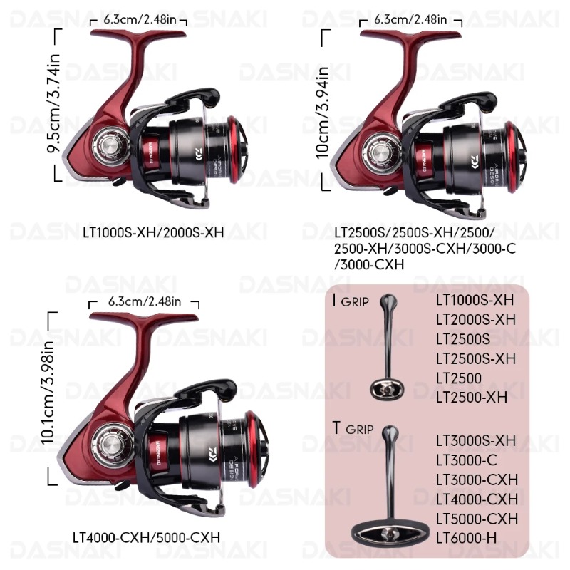 Daiwa Reel Fuego - オリジナルダイワ釣り用スピニングリール CS LT 1000-6000 釣りリール 5KG/10KG/12KG