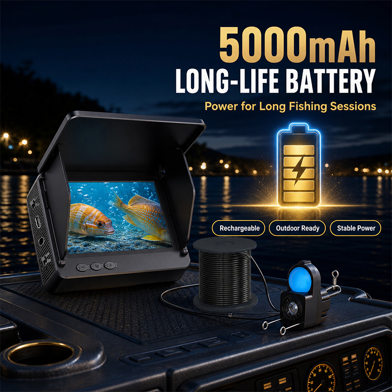 魚群探知機 水中カメラ 1080P HDモニター ナイトビジ - Fishing Depth Finder のレビューと価格