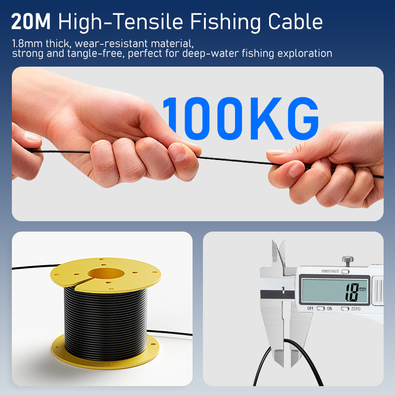 4.3インチLCDディスプレイ搭載のポータブル魚群探知機。2 - Fishing Camera のレビューと価格