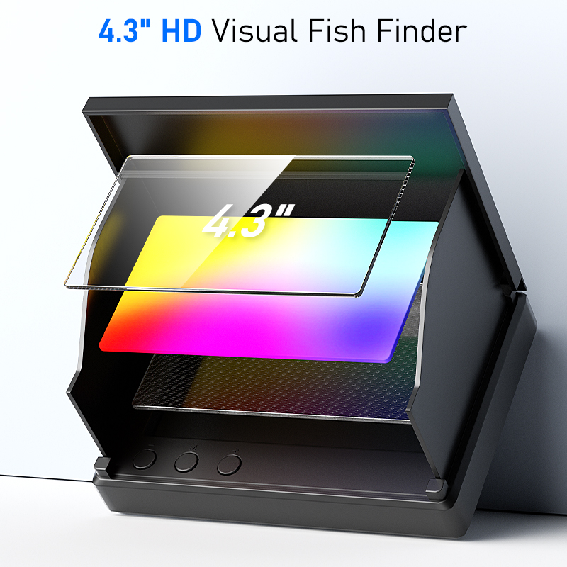 4.3インチLCDディスプレイ搭載のポータブル魚群探知機。2 - Fishing Camera のレビューと価格