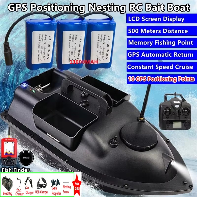 ソナー探知機搭載16GPS自動帰還RCフィッシングベイトボー - Fish Finder Cable のレビューと価格