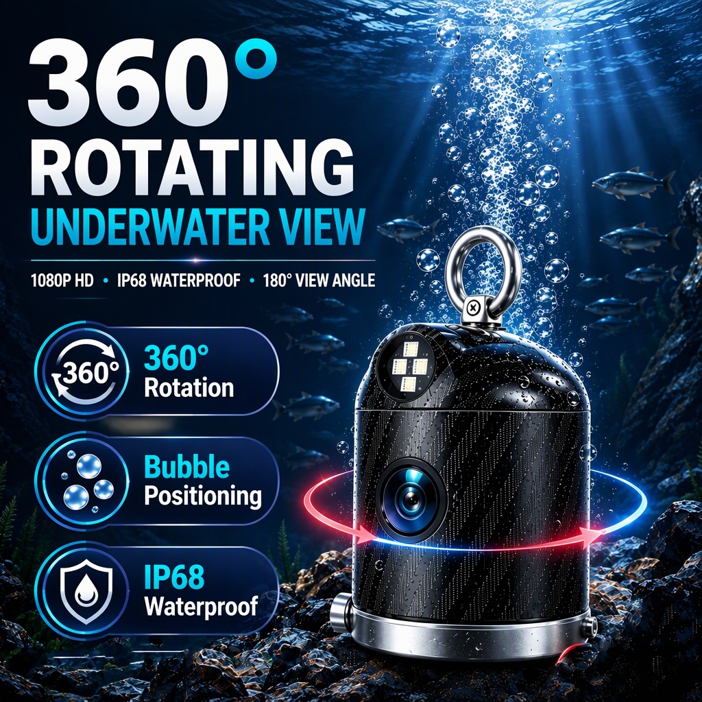 短納期、携帯型、釣り場の位置特定用カメラ、IP68防水、36 - Fishing Camera のレビューと価格