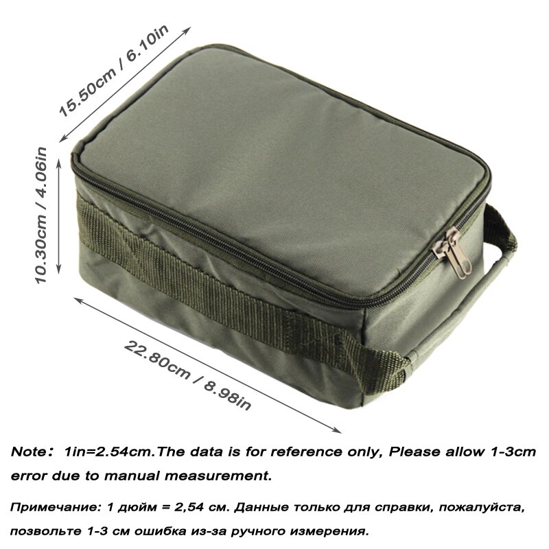 オックスフォード釣具バッグ大容量ポータブル釣りリールルアーフ - Fish Finder Case のレビューと価格